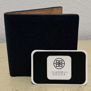 Luxury Brand Bolvaint Paris Blue Pebbled Leather Men's Wallet‎